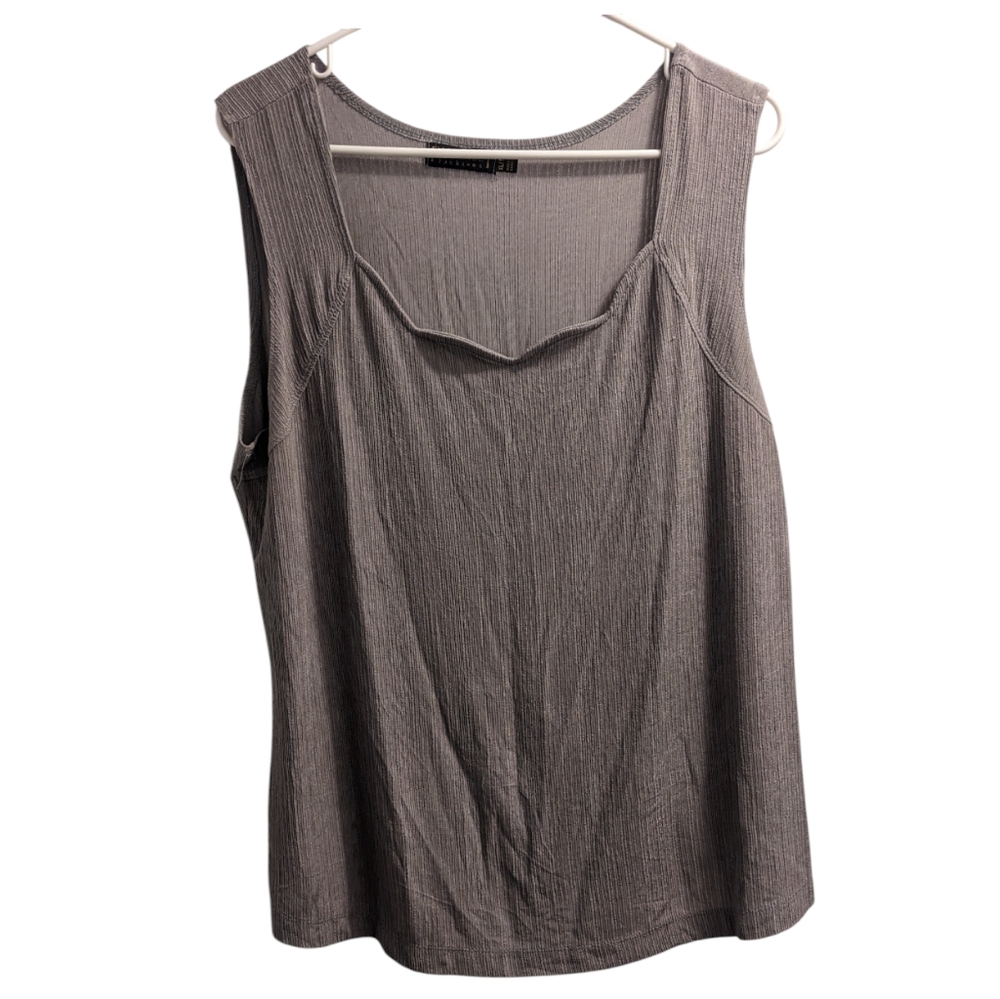 💥 Picadilly Fashion Gray Sleeveless Top XL